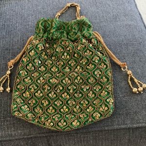 Elegant authentic bag from India (Green)